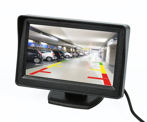 Monitor TFT LCD 4,3" auf Standfuß mit blendfreier Abdeckung | PZ703