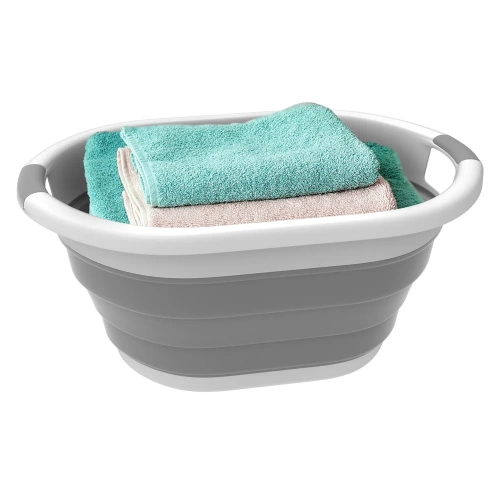 XJP-26L-GRIS | Bol pliable en silicone. Pour le lavage.
