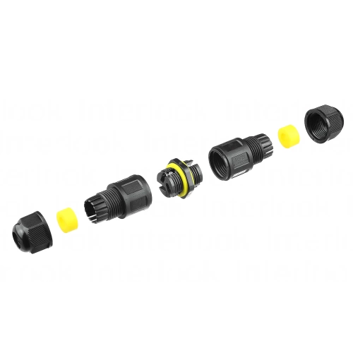 Waterproof cable junction box IP68 | 3-pin screw connector 450 V 24 A for 4–11 mm cables | M684-B