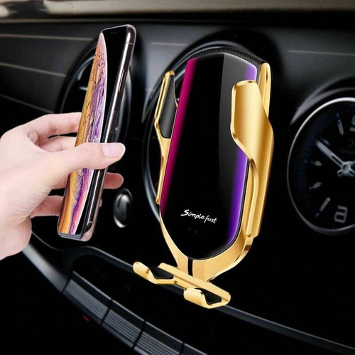 Q005 | Suport auto electronic cu încărcare inductivă 10W Quick Charge 3.0