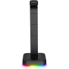 HS-D9-SORT | Hovedtelefonholder | stativ, krog, bøjle til høretelefoner | RGB belysning