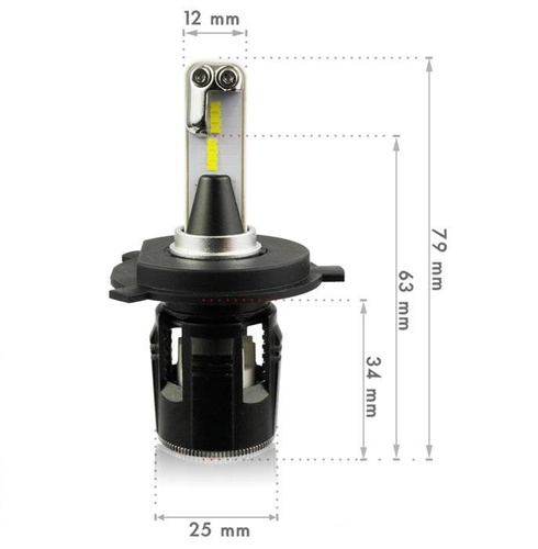 Набір LED ламп H4 B5 SEOUL CSP 40W 12000 lm