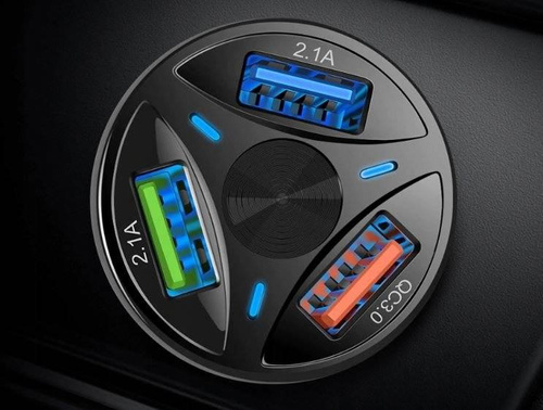 CA-007 | 3x USB rýchla autonabíjačka | Quick Charge 3.0 rýchle nabíjanie