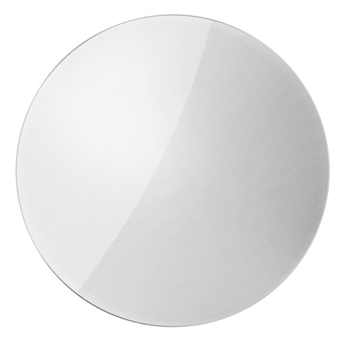 Set van 2x telefoonplaat voor magnetische houder | rond + rechthoekig | Zilver