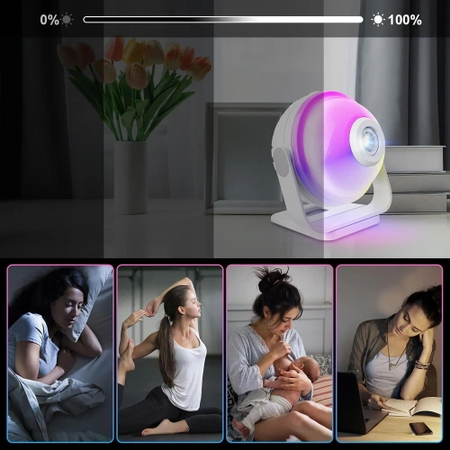 XTY01-BIANCO | Proiettore stellare | Lampada notturna RGB con altoparlante integrato