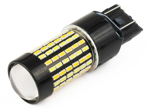 DUAL COLOR Auto LED žárovka T20 W21 / 5W 120 SMD 3014