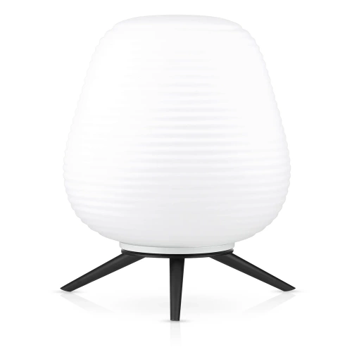 Tischleuchte mit Milchglas-Schirm | Glas-Nachtlampe | CSD-C2027-W