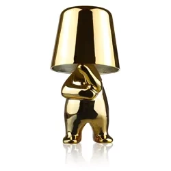 HJA23-G-GULD | Moderne bordlampe med touch-kontrol | Natlampe med indbygget batteri