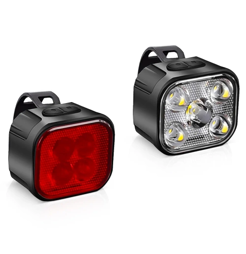USB LED Bike Light Set Front + Rear | Waterproof Bike Lights | BK-L325