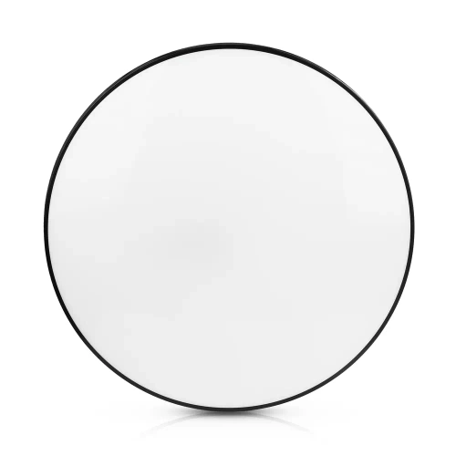 RLB-C30W-B | Черна, кръгла LED плафониера 24W | Немигащ CCD повърхностен панел