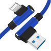 AM30 | Apple Relâmpago 1M | Cabo de carregamento de telefone USB angular | iPhone 5 6 7 8X11 2.4A