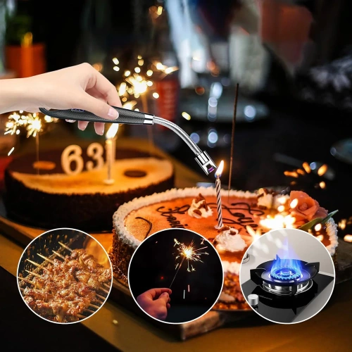 JL-701B-NOIR | Briquet plasma moderne | Briquet électrique chargé via USB