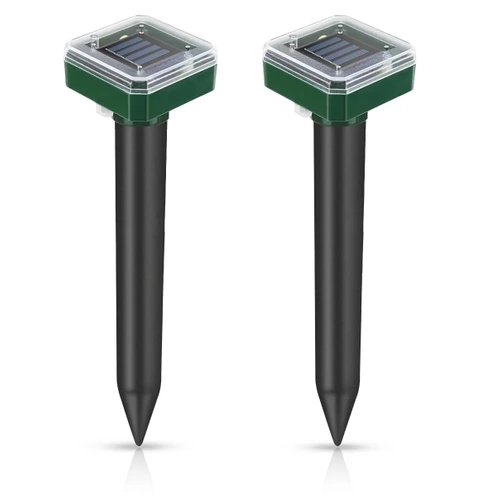 YSJ-1265-PRETO | Repelente adesivo para animais | Alimentado por energia solar | 2 peças.