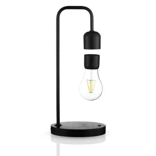 HX-S007S1-SORT | Svævende magnetisk lampe | LED-lampe med induktiv oplader | Sengelampe