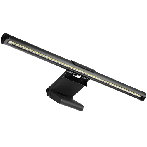 TB-30SC-ZWART | Monitorlamp 44 cm | Touch-lichtbalk gemonteerd met een clip