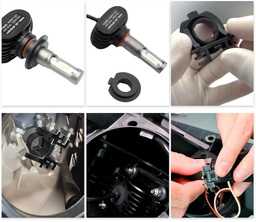 TK-116 | Adapter for attaching LED bulbs or HID filaments Fiat 500, Land Rover Freelander, Mercedes Benz Sprinter