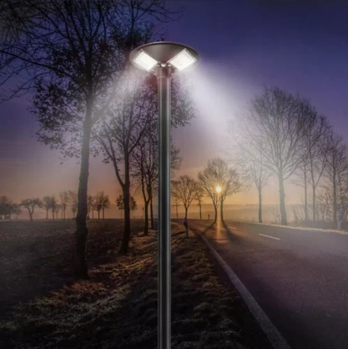 LDT-B840 | Straatlantaarn, LED-lamp op zonne-energie UFO | 1000W, 12Ah, IP65, 672 LEDSMD5730 | groot zonnepaneel 6V/15W | Op afstand