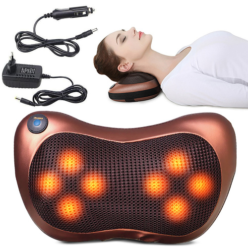 PW-808 | Cuscino massaggiante | Massaggiatore Shiatsu | 2 teste, 8 palline da massaggio