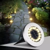 YNG-16LED-WC | Lampă solară, grădină, sol | 16 LED | Oțel inoxidabil | ⌀ 11,5 cm