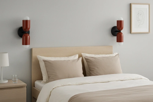 Aplique de parede LED E27 | design moderno para sala de estar ou quarto | YG-W008-R+R