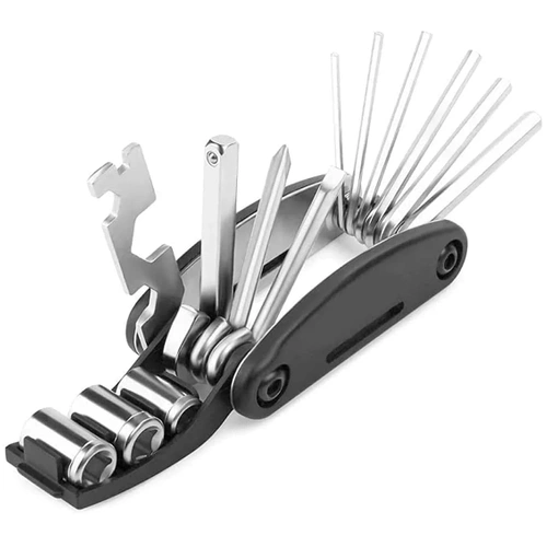 MFT-16in1 | Bicycle multitool - Allen keys, ampoules, sockets | 16in1 tools | Set of keys 