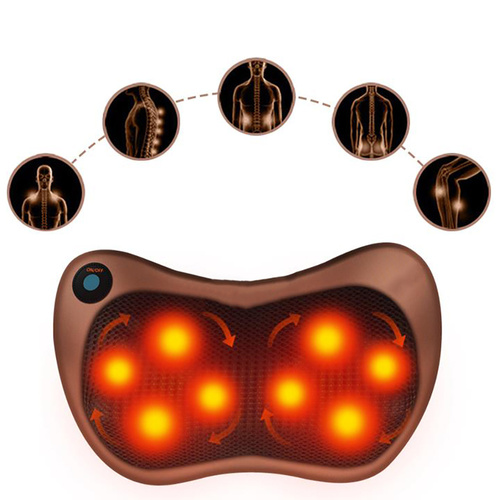 PW-808 | Massage pillow | Shiatsu massager | 2 heads, 8 massage balls