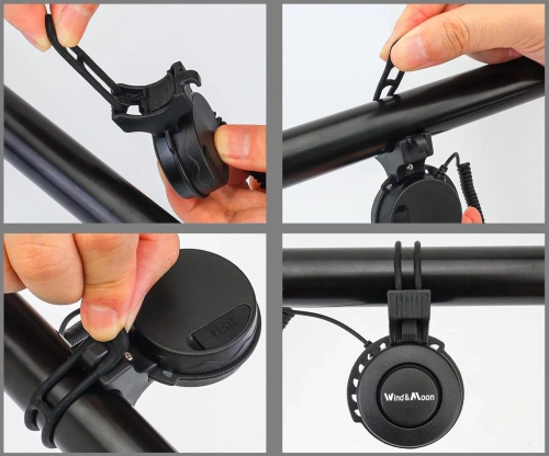 TWB-105-P | Elektrický zvonek na kolo USB 120 dB | Zvonek s vestavěnou baterií | 4 zvukové režimy