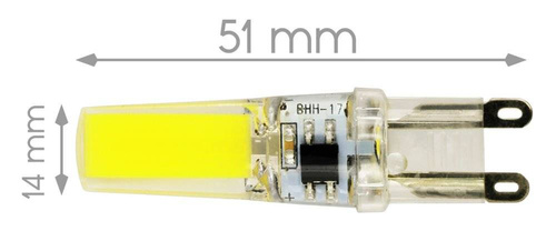 G9 LED COB pære 5W=40W 370 lm 230V