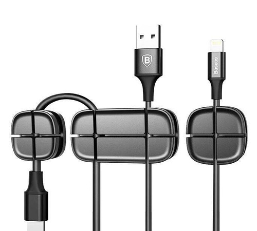 Kabel-Organizer Set | 3 Stück | schwarz | EH31-Black