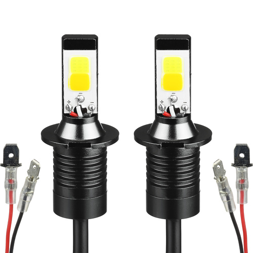 Ein Satz COB H3 DUAL COLOR JDM LED-Lampen