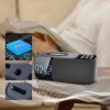 WD-500-BK | FM rádio s budíkom a bezdrôtovou nabíjačkou | Multifunkčný budík s Bluetooth