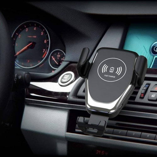 Q006-Negru | Suport auto gravitațional | Încărcător cu inducție Fast Charge 10W