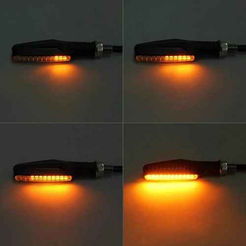 Dynamické LED smerovky pre motocykle | 12 LED | blister | 4 kusy | MSL-12LED-04