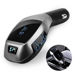 X5 | Bluetooth | FM vysielač do auta s LED displejom | USB nabíjačka | Systém reproduktorov