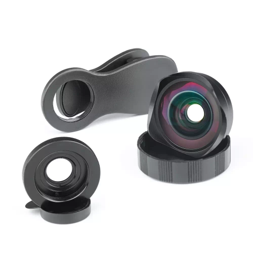 DT-020 | 4K HD Lens, Lens, Phone Overlay | 2in1 macro 15x + wide angle | Clip, case, cloth