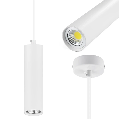 CTD-L20CM-BLANC| Lampe à suspension blanche | Plafonnier moderne | Éclairage décoratif