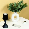Lampada notturna senza fili con batteria integrata | Elegante lampada da tavolo con colore e intensità della luce regolabili | YG-D021-BLACK
