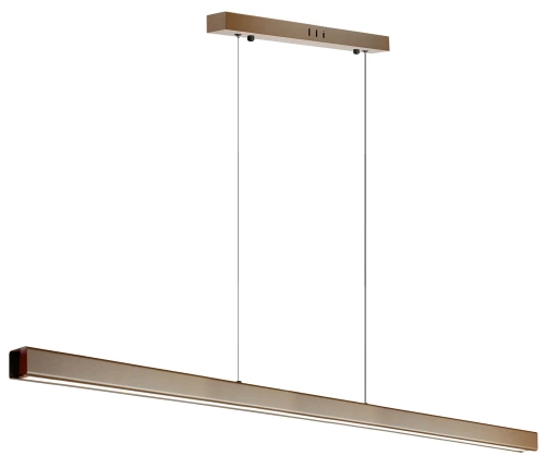 SX41-120CM-48W-BR | Moderne rektangulær hængelampe | fjernbetjening | LED | Brun