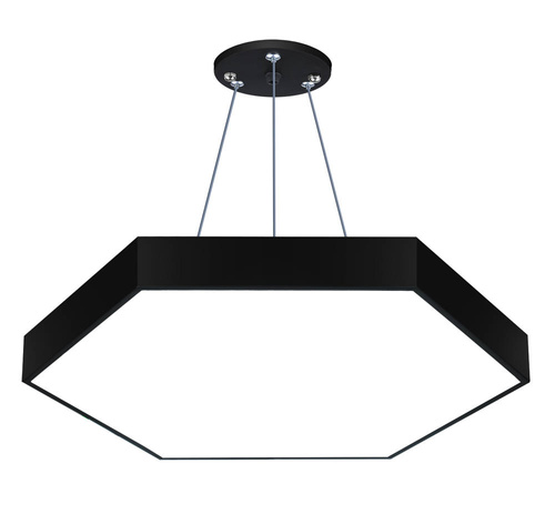 LPL-003 | Hanging LED ceiling lamp 50W | hexagon | aluminum | CCD not blinking | Φ60x6