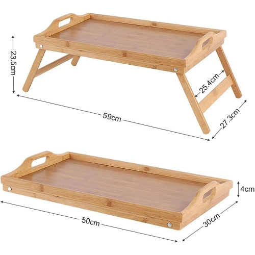 KBT-530 | Table de petit déjeuner sur pieds | Plateau pour ordinateur portable en bois