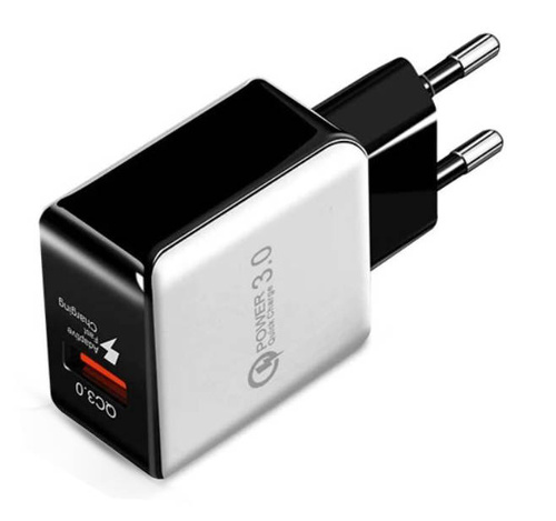 CA-051 | Carregador de parede Quick Charge 3.0 | carregamento rápido 3A | Carregamento rápido adaptativo