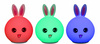 NL-07 | Lampada notturna in silicone Bunny LED RGB 3W 