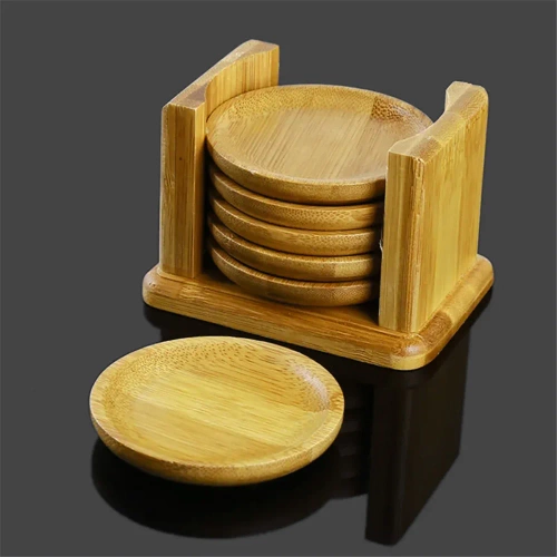 BCP-6in1-Bambu | Conjunto de porta-copos de bambu | Um complemento à técnica Gong Fu Cha
