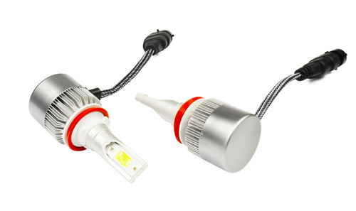 Sæt med H9 H11 C6 COB BridgeLUX™ LED-pærer 7600 lm