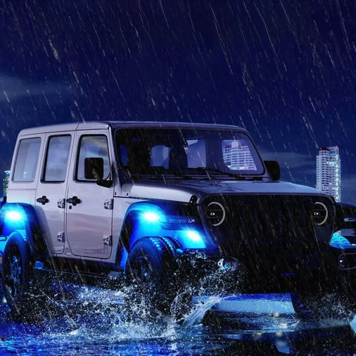 Lampes de voiture | LED RVB | 8 pièces