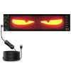 Програмируема LED табела „Devil Eyes“ | 92x374 mm | RGB LED панел за автомобил и камион | Персонализирани надписи и анимации | HRP-1664