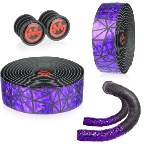 Anti-slip handlebar tape with reflector | EVA+PU 3.5mm Gravel bike tape | XKHBD-1-BL
