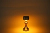 HJA10-A-GOUD | Tafellamp met ingebouwde batterij | Nachtlamp met drie kleuren licht | Sfeerlamp voor hotel of restaurant