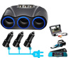 C08 | Divisor de toma de mechero 120W | 3 puertos USB 3.1A