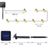 BEE-20LED-5M | Ghirlandă solară LED Pszczoły 20 Lampă de grădină LED, 5m